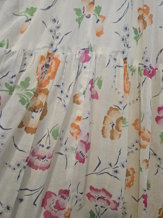 Pantel Montreal Vintage Floral Maxi Dress Size 13 Boho Cottagecore Smocked Bust - Picture 2 of 12